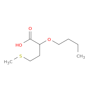 Butanoic acid, 2-butoxy-4-(methylthio)-