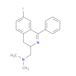 N,N-DIMETHYL-7-FLUORO-1-PHENYL-3,4-DIHYDRO-3-ISOQUINOLINEMETHANAMINE