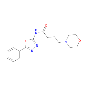 4-Morpholinebutanamide, N-(5-phenyl-1,3,4-oxadiazol-2-yl)-