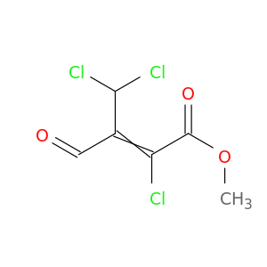 2-Butenoic acid, 2,4,4-trichloro-3-formyl-, methyl ester