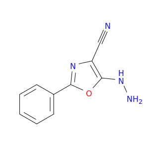 5-hydrazinyl-2-phenyl-1,3-oxazole-4-carbonitrile