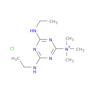 1,3,5-Triazin-2-aminium, 4,6-bis(ethylamino)-N,N,N-trimethyl-, chloride
