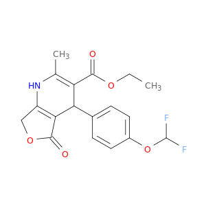 ETHYL 4-(4-(DIFLUOROMETHOXY)PHENYL)-1,4,5,7-TETRAHYDRO-2-METHYL-5-OXO-FURO[3,4-B]PYRIDINE-3-CARBOXYLATE