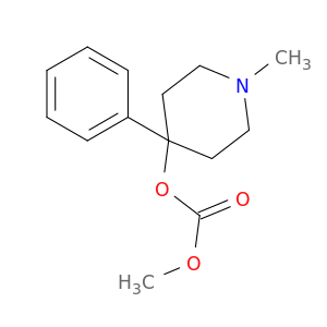 Carbonic acid, methyl1-methyl-4-phenyl-4-piperidinyl ester
