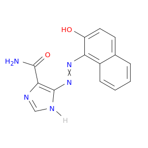 1H-Imidazole-4-carboxamide, 5-[(2-hydroxy-1-naphthalenyl)azo]-