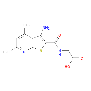 Glycine, N-[(3-amino-4,6-dimethylthieno[2,3-b]pyridin-2-yl)carbonyl]-