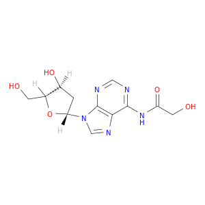 Adenosine, 2'-deoxy-N-(hydroxyacetyl)-