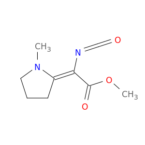 Acetic acid, isocyanato(1-methyl-2-pyrrolidinylidene)-, methyl ester, (Z)-