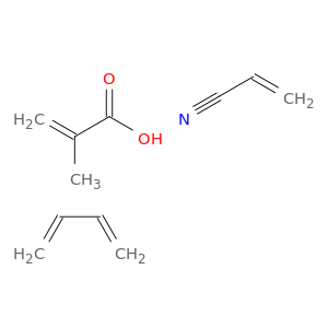 2-丙基酸,2-甲基-,具有1,3-丁二烯和2-丙烯腈的聚合物