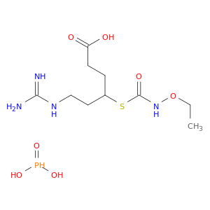 4-ETHOXYCARBAMOYLTHIO-6-GUANIDINOCAPROATE PHOSPHONATE