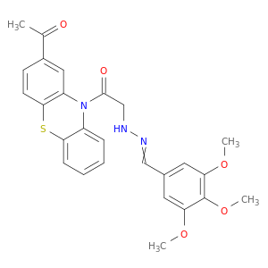 Benzaldehyde,3,4,5-trimethoxy-, 2-[2-(2-acetyl-10H-phenothiazin-10-yl)-2-oxoethyl]hydrazone