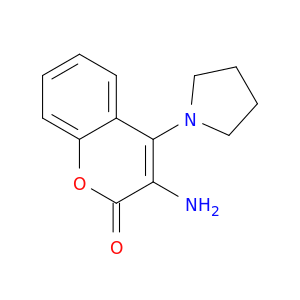 3-AMINO-4-(PYRROLIDIN-1-YL)COUMARIN