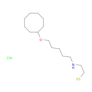 Ethanethiol,2-[[5-(cyclooctyloxy)pentyl]amino]-, hydrochloride (1:1)