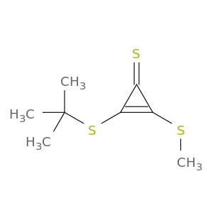 2-Cyclopropene-1-thione, 2-[(1,1-dimethylethyl)thio]-3-(methylthio)-