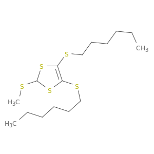 1,3-Dithiole, 4,5-bis(hexylthio)-2-(methylthio)-