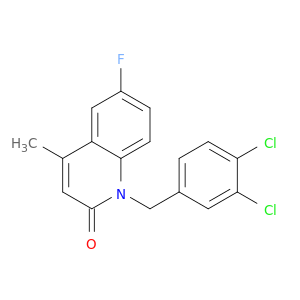 2(1H)-Quinolinone, 1-[(3,4-dichlorophenyl)methyl]-6-fluoro-4-methyl-