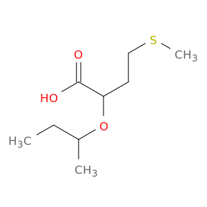 Butanoic acid, 2-(1-methylpropoxy)-4-(methylthio)-