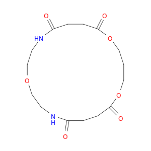 1,9,13-Trioxa-4,18-diazacycloeicosane-5,8,14,17-tetrone