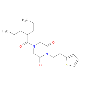 2,6-Piperazinedione, 4-(1-oxo-2-propylpentyl)-1-[2-(2-thienyl)ethyl]-