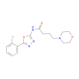 4-Morpholinebutanamide, N-[5-(2-chlorophenyl)-1,3,4-oxadiazol-2-yl]-