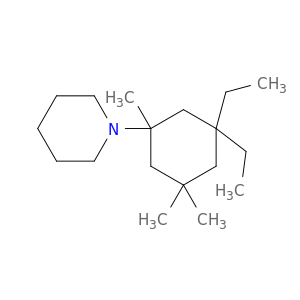 Piperidine, 1-(3,3-diethyl-1,5,5-trimethylcyclohexyl)-
