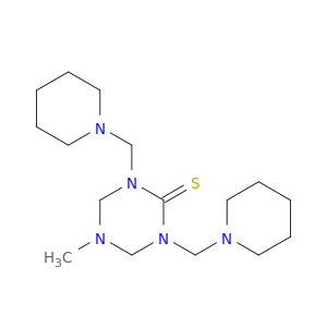 1,3,5-triazine-2(1h)-thione, tetrahydro-5-methyl-1,3-bis(1-piperidinylmethyl)-