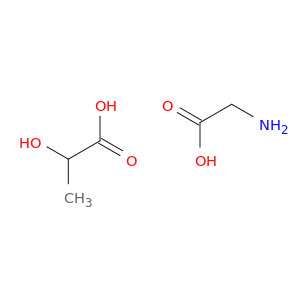 2-aminoacetic acid; 2-hydroxypropanoic acid