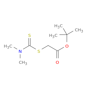 Acetic acid, [[(dimethylamino)thioxomethyl]thio]-, 1,1-dimethylethyl ester