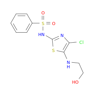 Benzenesulfonamide, N-[4-chloro-5-[(2-hydroxyethyl)amino]-2-thiazolyl]-