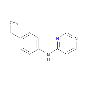 4-Pyrimidinamine, N-(4-ethylphenyl)-5-iodo-