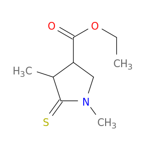 3-Pyrrolidinecarboxylic acid, 1,4-dimethyl-5-thioxo-, ethyl ester