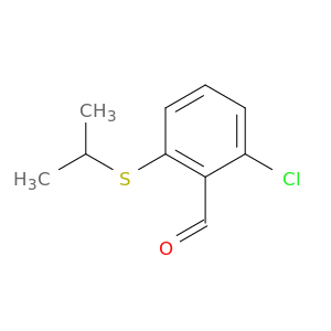 2-chloro-6-(propan-2-ylsulfanyl)benzaldehyde