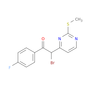 Ethanone, 2-bromo-1-(4-fluorophenyl)-2-[2-(methylthio)-4-pyrimidinyl]-