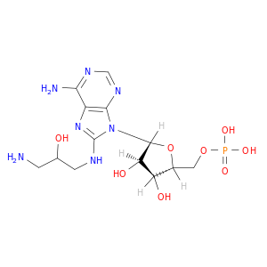 5'-Adenylic acid, 8-[(3-amino-2-hydroxypropyl)amino]-