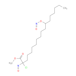 Octadecanoic acid, chloronitroso-12-(nitrosooxy)-, methyl ester