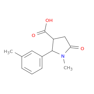 1-Methyl-5-oxo-2-(m-tolyl)pyrrolidine-3-carboxylic acid