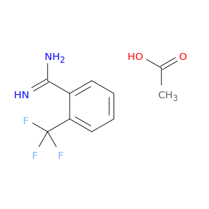 2-(Trifluoromethyl)benzene-1-carboximidamide; acetic acid