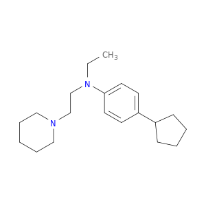 1-Piperidineethanamine, N-(4-cyclopentylphenyl)-N-ethyl-