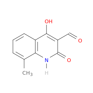3-Quinolinecarboxaldehyde, 1,2-dihydro-4-hydroxy-8-methyl-2-oxo-