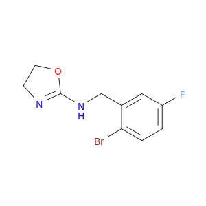 2-Oxazolamine, N-[(2-bromo-5-fluorophenyl)methyl]-4,5-dihydro-