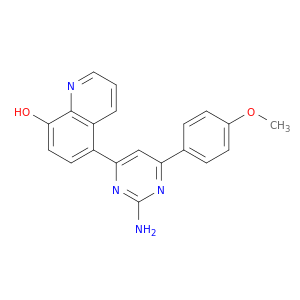 8-Quinolinol, 5-[2-amino-6-(4-methoxyphenyl)-4-pyrimidinyl]-