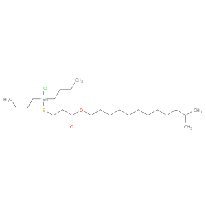 Propanoic acid,3-[(dibutylchlorostannyl)thio]-, isotridecyl ester