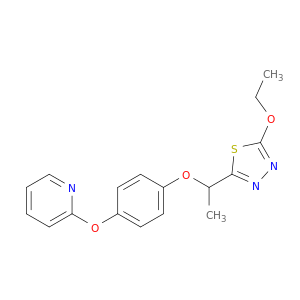 Pyridine, 2-[4-[1-(5-ethoxy-1,3,4-thiadiazol-2-yl)ethoxy]phenoxy]-