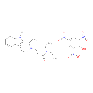 N,N-DIETHYL-3-(ETHYL(2-INDOL-3-YLETHYL)AMINO)PROPIONAMIDE PICRATE