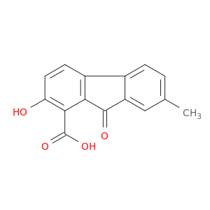 9H-Fluorene-1-carboxylic acid, 2-hydroxy-7-methyl-9-oxo-