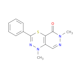 1H-Pyridazino[4,5-e][1,3,4]thiadiazin-5(6H)-one, 1,6-dimethyl-3-phenyl-
