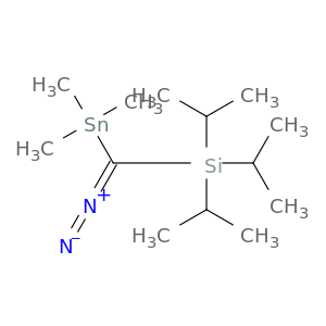 Silane, [diazo(trimethylstannyl)methyl]tris(1-methylethyl)-