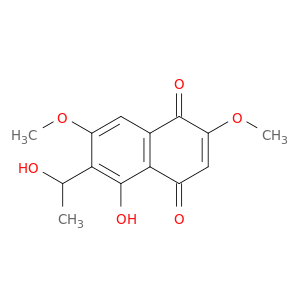 5-hydroxy-6-(1-hydroxyethyl)-2,7-dimethoxy-naphthalene-1,4-dione
