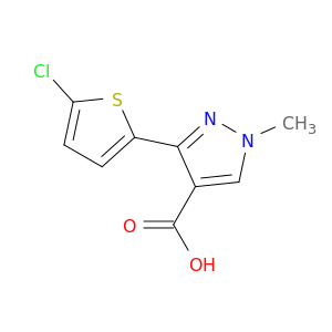 3-(5-氯噻吩-2-基)-1-甲基-1H-吡唑-4-羧酸