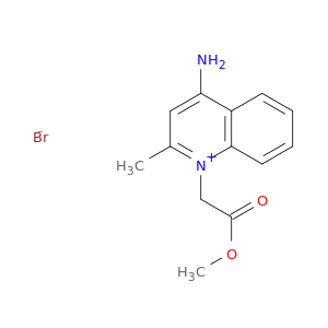Quinolinium, 4-amino-1-(2-methoxy-2-oxoethyl)-2-methyl-, bromide